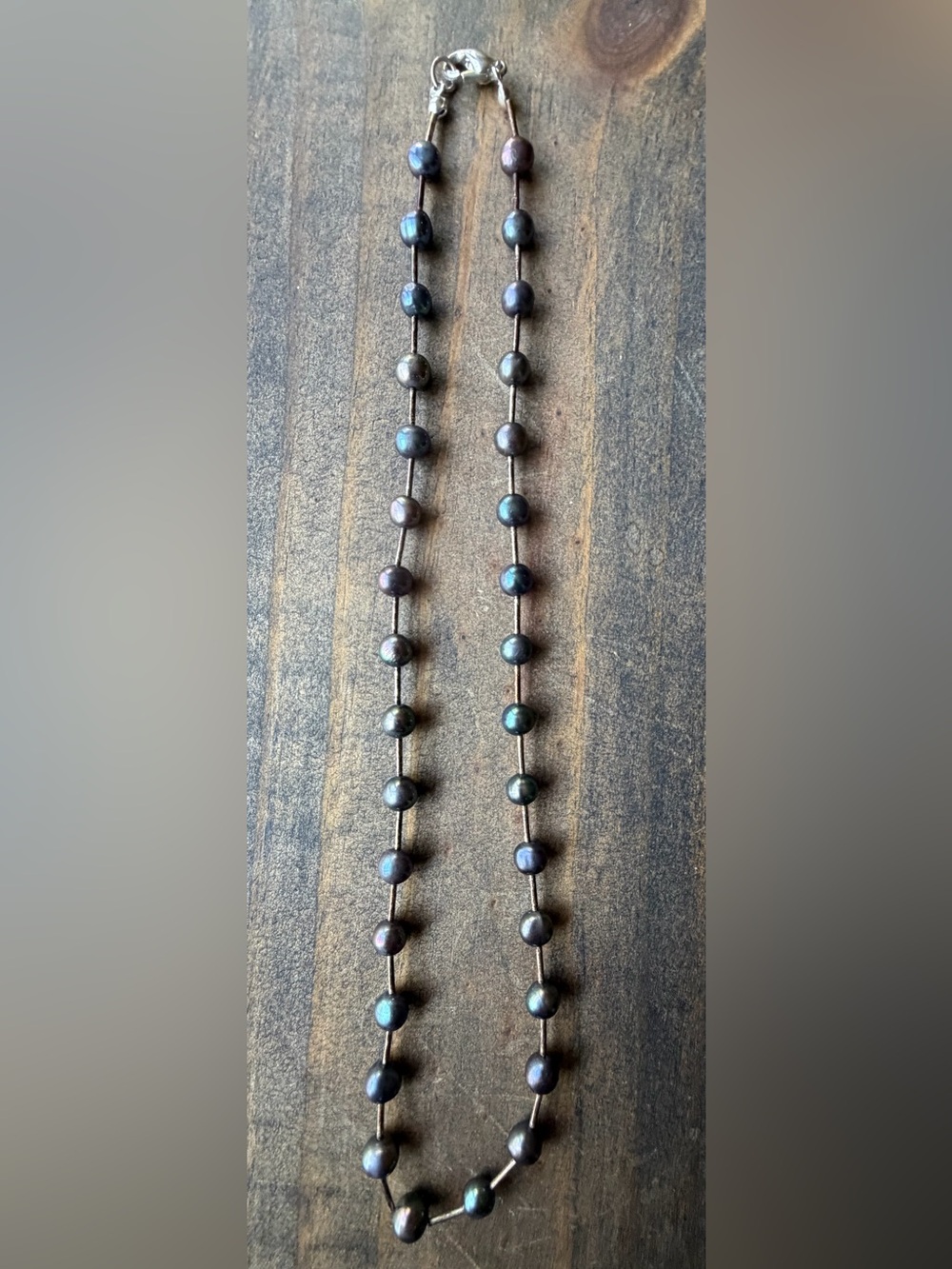 Elegant Pearl-Like Beaded Necklace